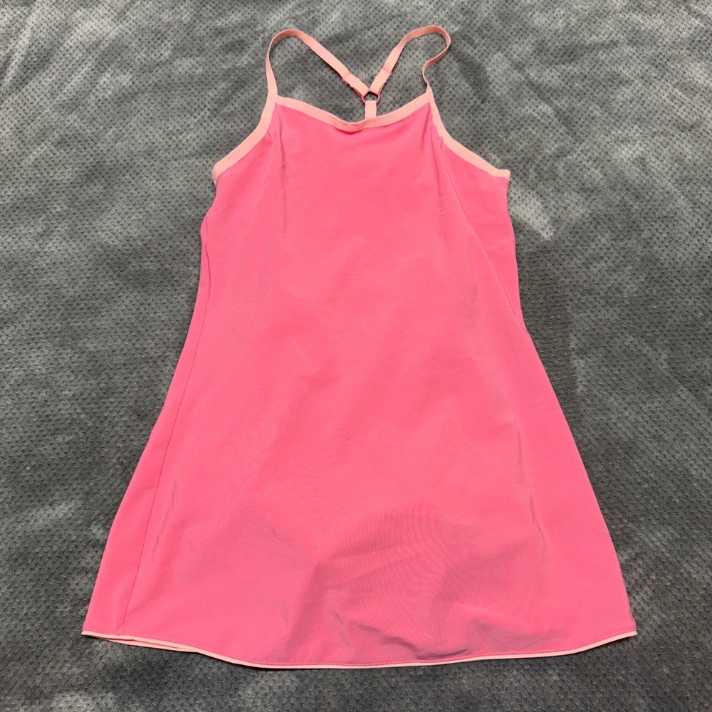 Outdoor Voices Girls Exercise Dress Pink Size S 6/6X Activewear Bodysuit Liner